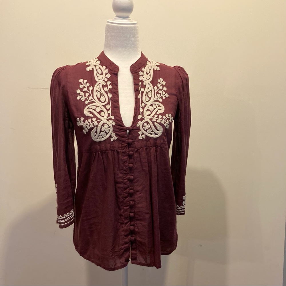 JOIE WOMENS LACE BLOUSE EUC X SMALL